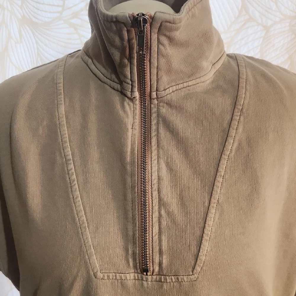 Double Zero Taupe Streetwear Minimalist Tunic Top/Dress Size Large - Picture 9 of 12